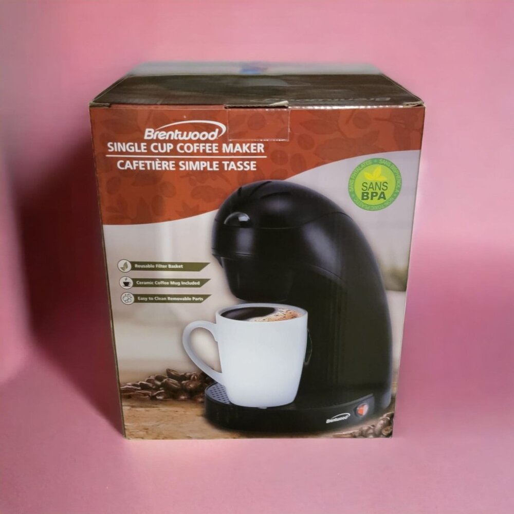New Brentwood Single Serve Coffee Maker with Mug